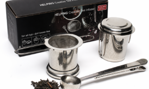 Stainless Steel Tea Infuser Set- 2 Pack with Scoop & Clip