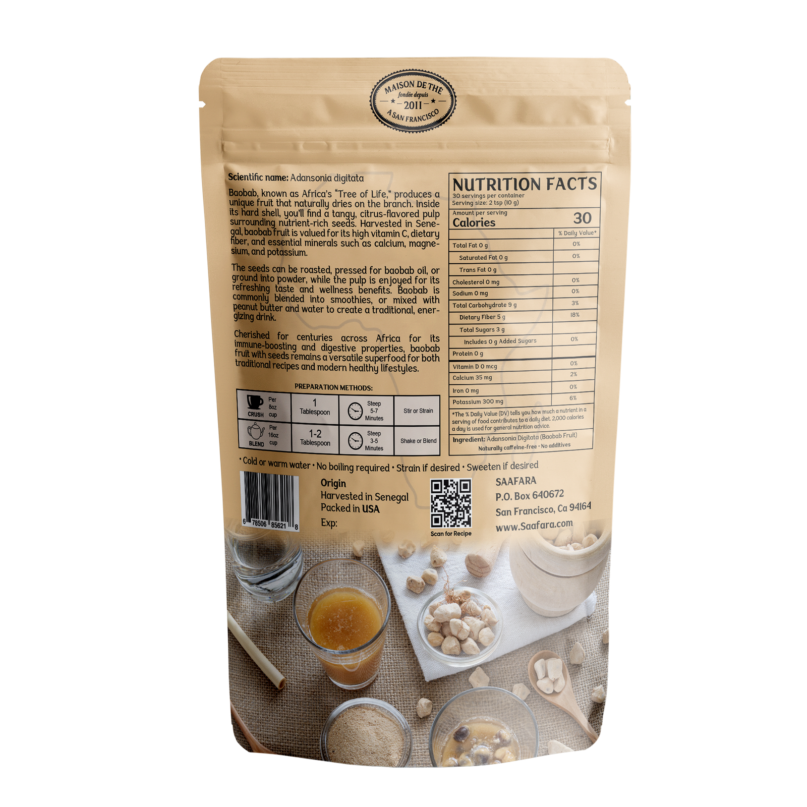 Baobab Seeds Back