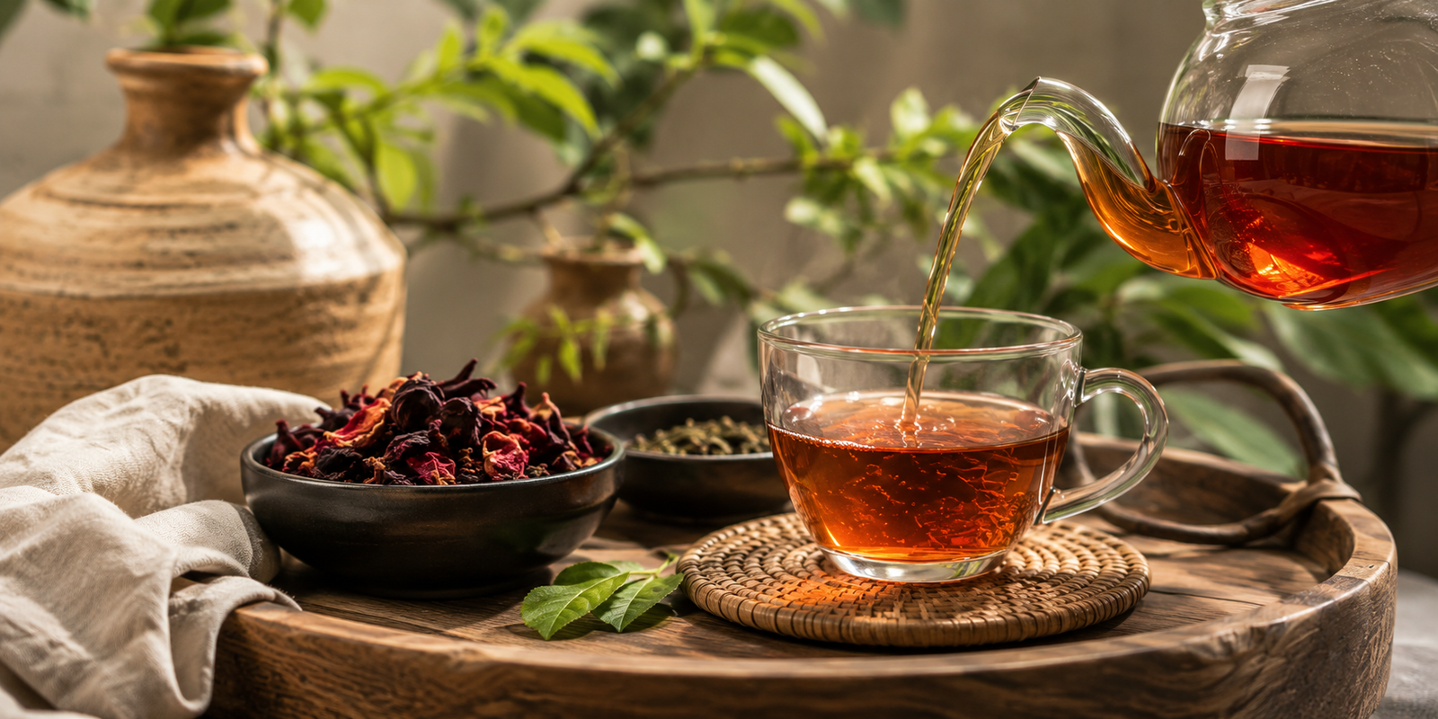 Saafara herbal tea served as a welcoming everyday ritual