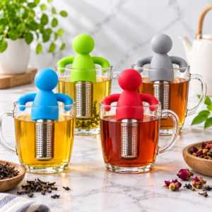 Silicone Character Tea Infuser with Stainless Steel Filter