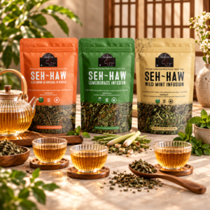 Saafara Trio Sampler – Sehhaw, Lemongrass & Wild Mint + Free Infuser