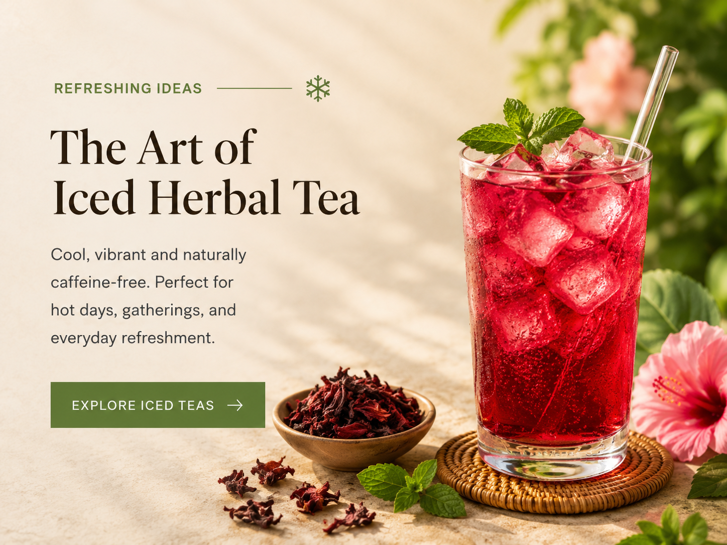 The Art of Iced Herbal Tea