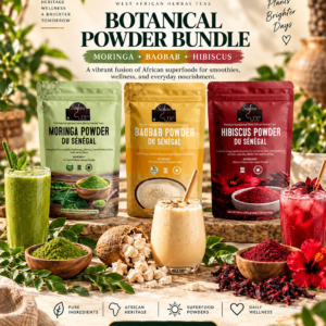 Saafara Botanical Powder Bundle – Moringa, Baobab & Hibiscus
