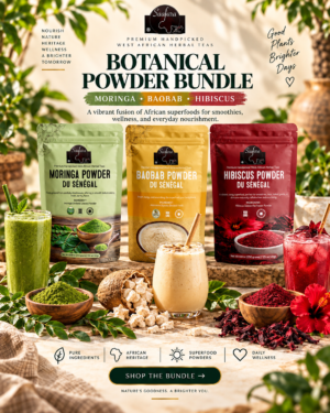 Moringa, Baobab & Hibiscus Powder Trio