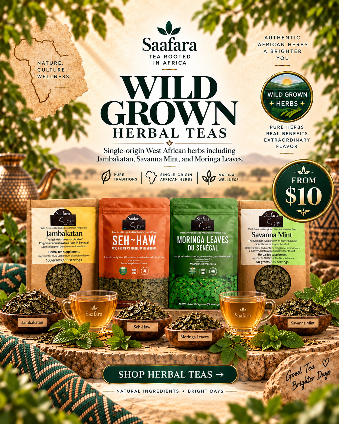 Saafara Wild Grown Herbal Teas