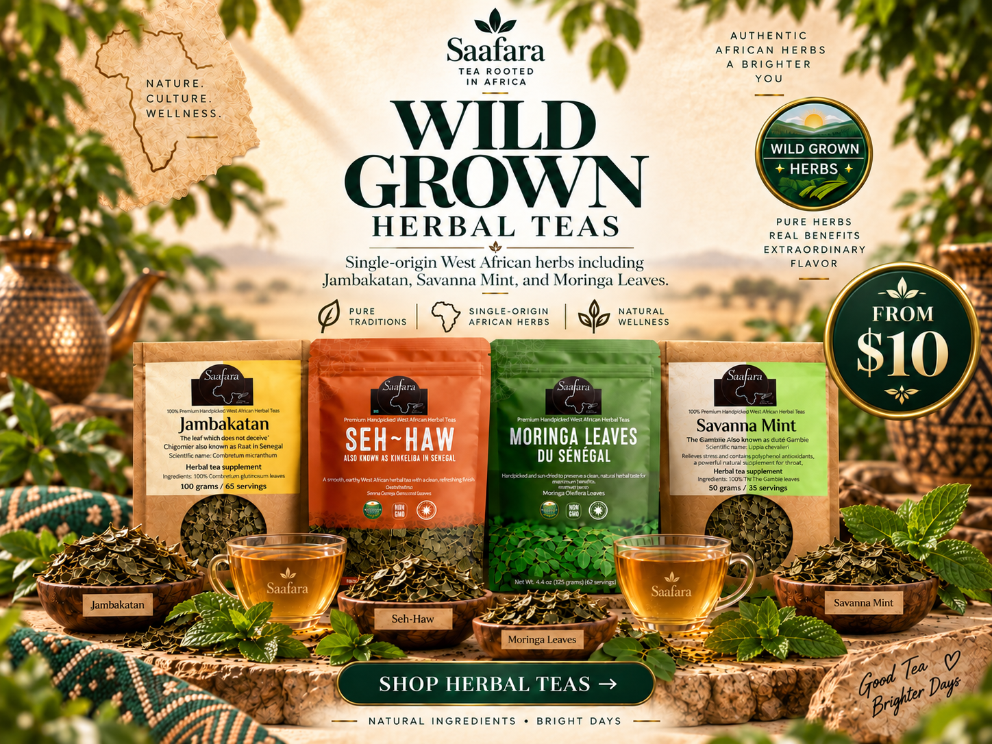 Wild Grown Herbal Tea Collection