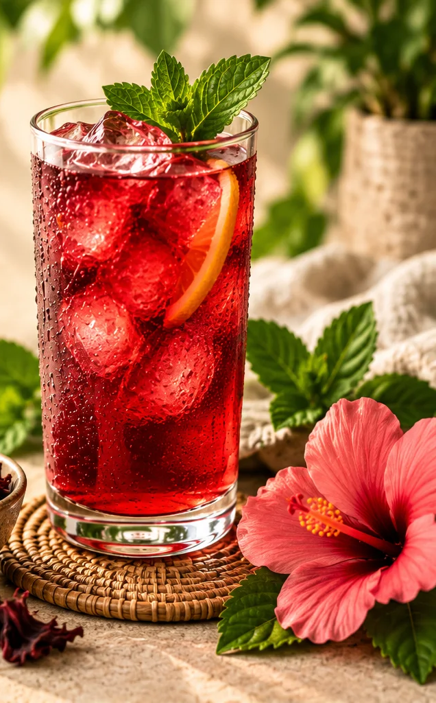 Iced Herbal Tea - photo crop