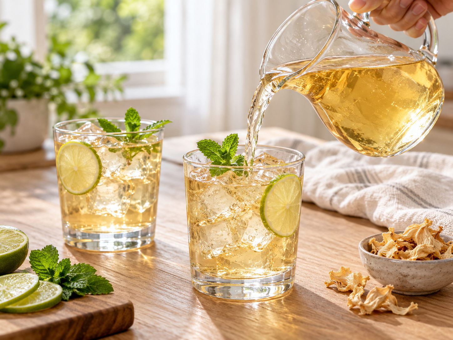 White Hibiscus Iced Tea